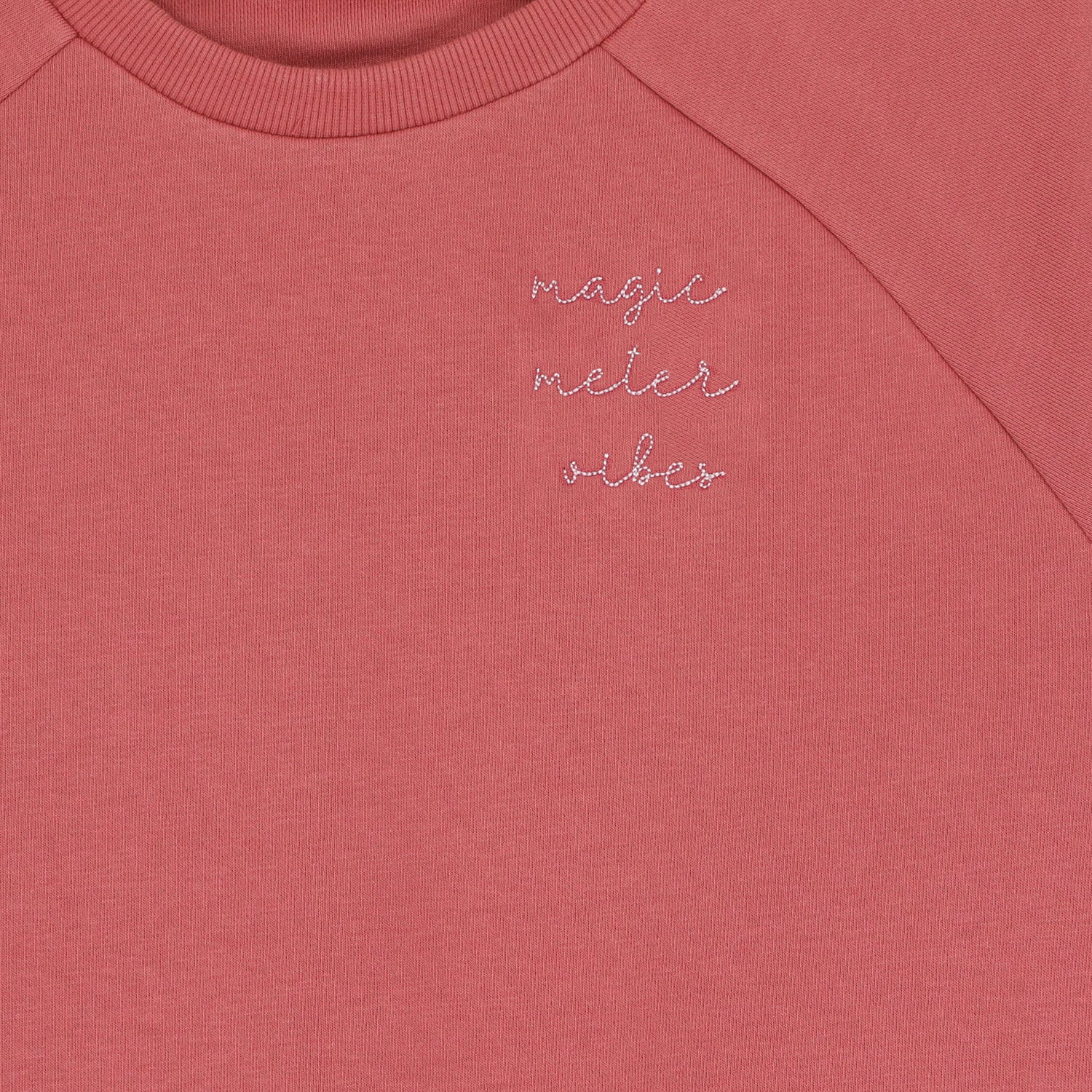 Ella and Rapha Meter Classic Fit felpa lampone cotone