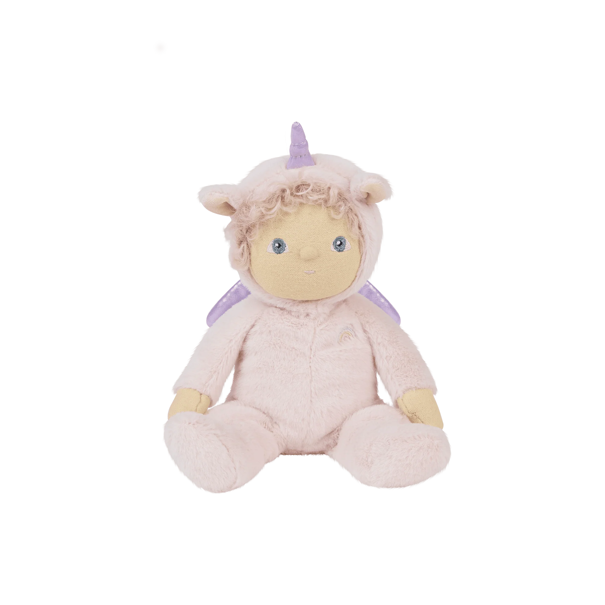 OlliElla Dinky Dinkums Una Unicorn bambola doudou rosa morbida