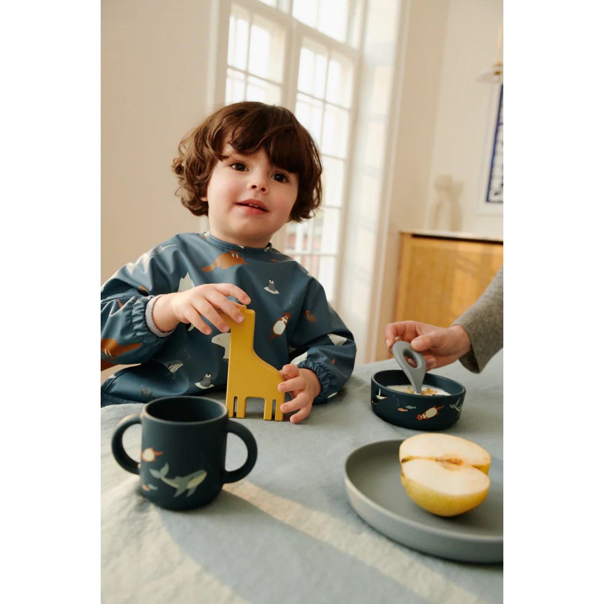 Liewood Vivi set pappa silicone Arctic Sea 4 pezzi