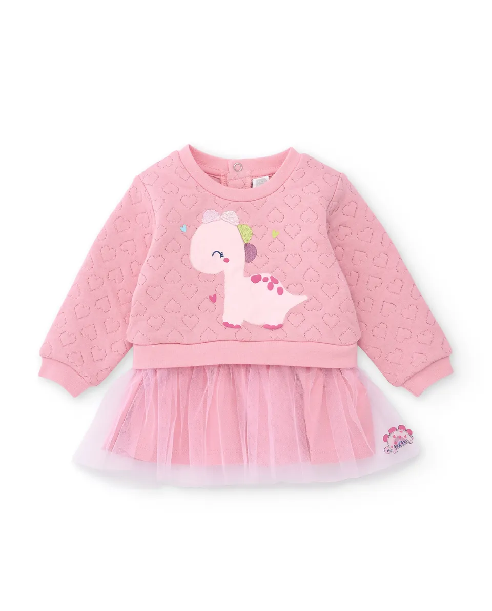Tuc Tuc Roar Dino vestito neonata rosa dinosauro