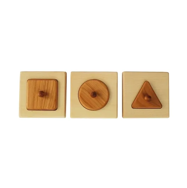 Wooden Story Set 3 forme puzzle legno Montessori 12 mesi