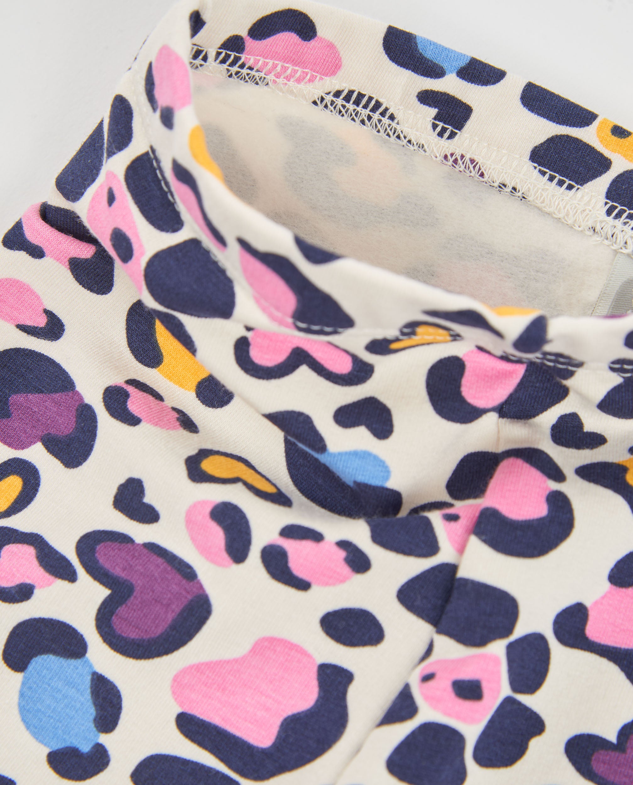 Tuc Tuc leggings bambina felpati animalier crudo