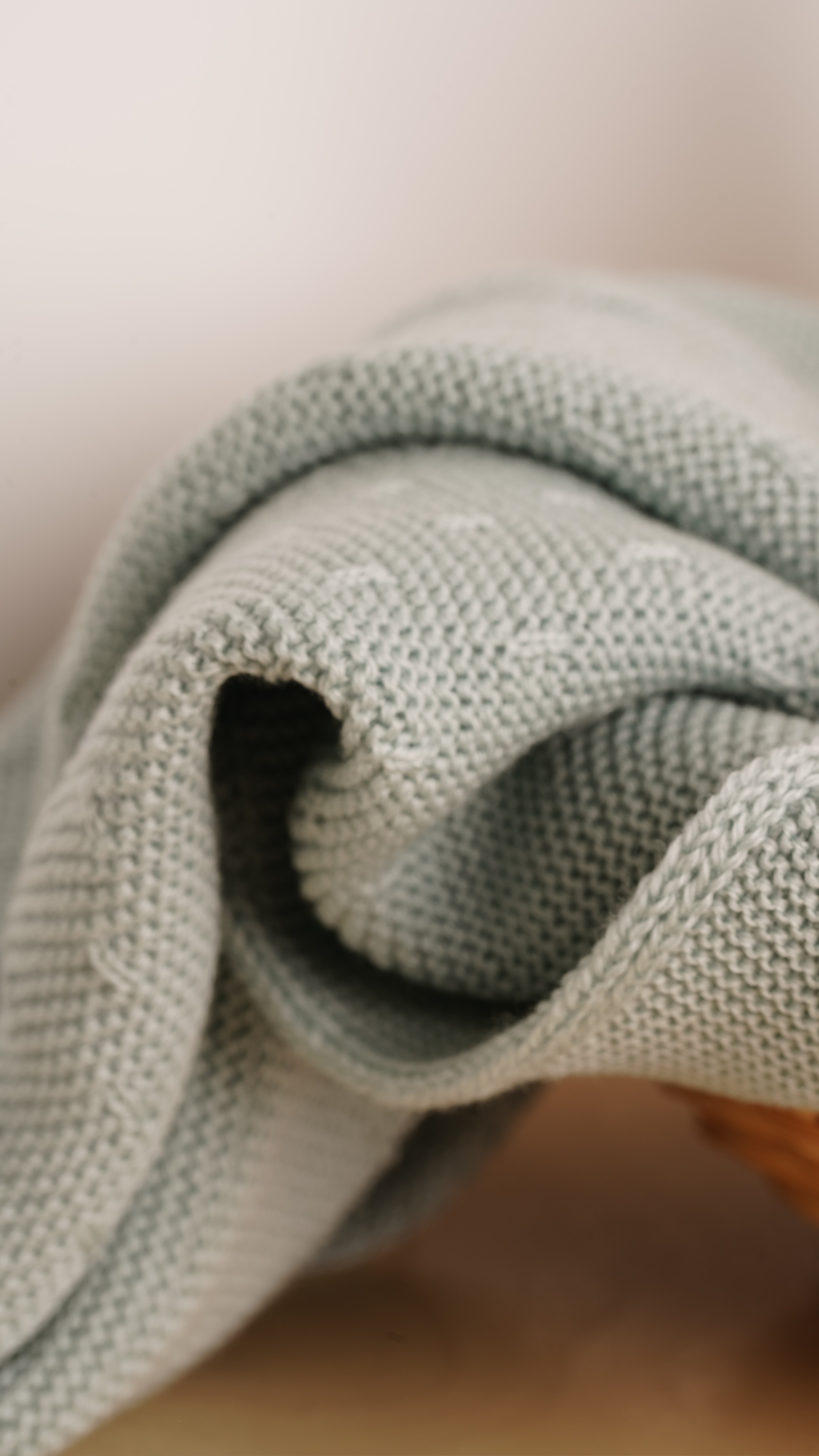 Babyhood Premium coperta neonato verde lana merino