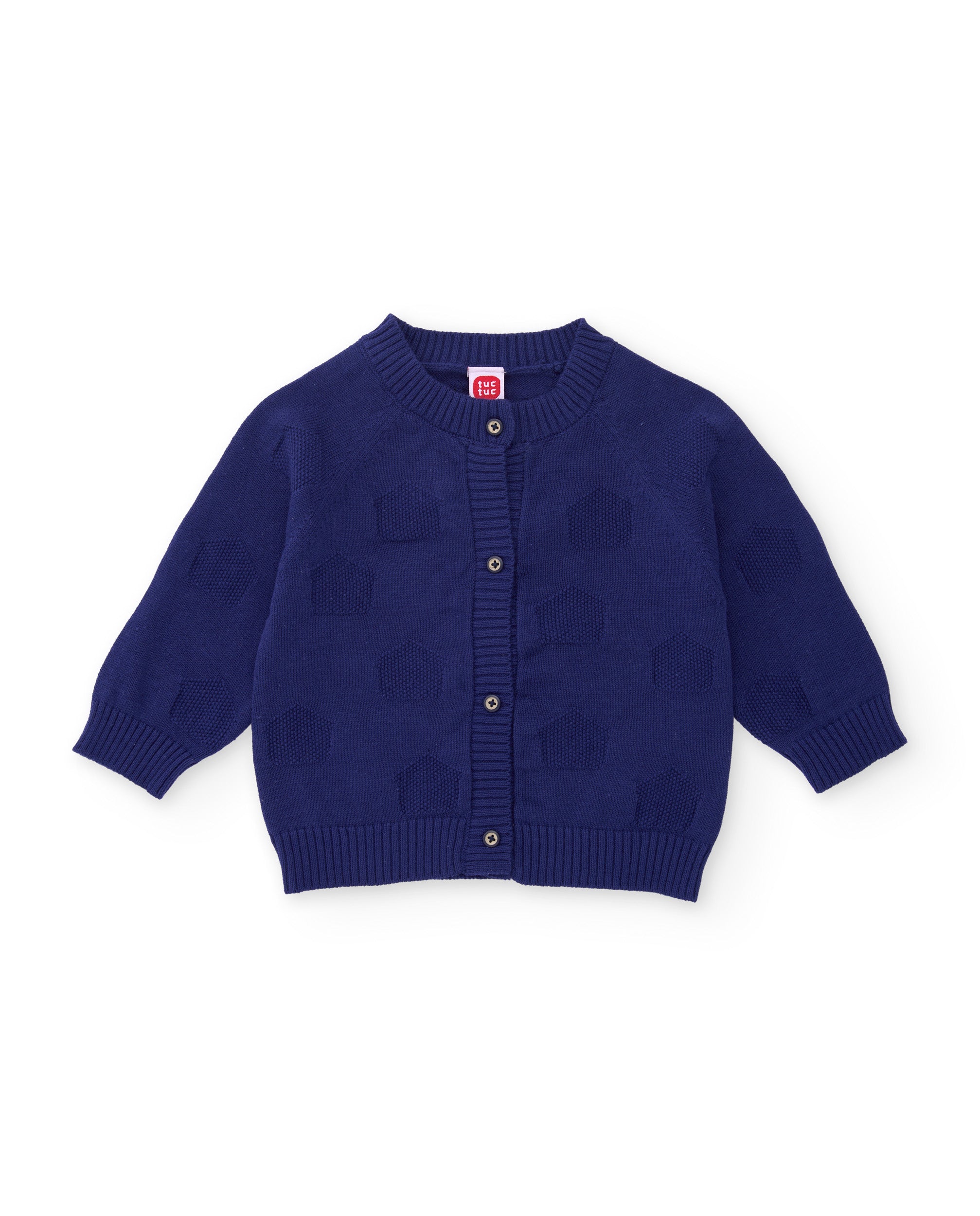Tuc Tuc Sweet Dog giacca maglia neonato blu bottoni