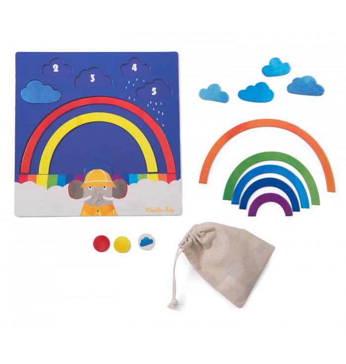 Moulin Roty Popipop gioco colori magnetico arcobaleno
