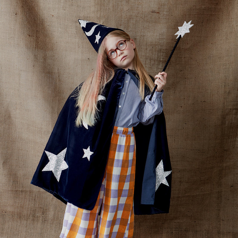 Meri Meri costume mago velluto blu 3-6 anni