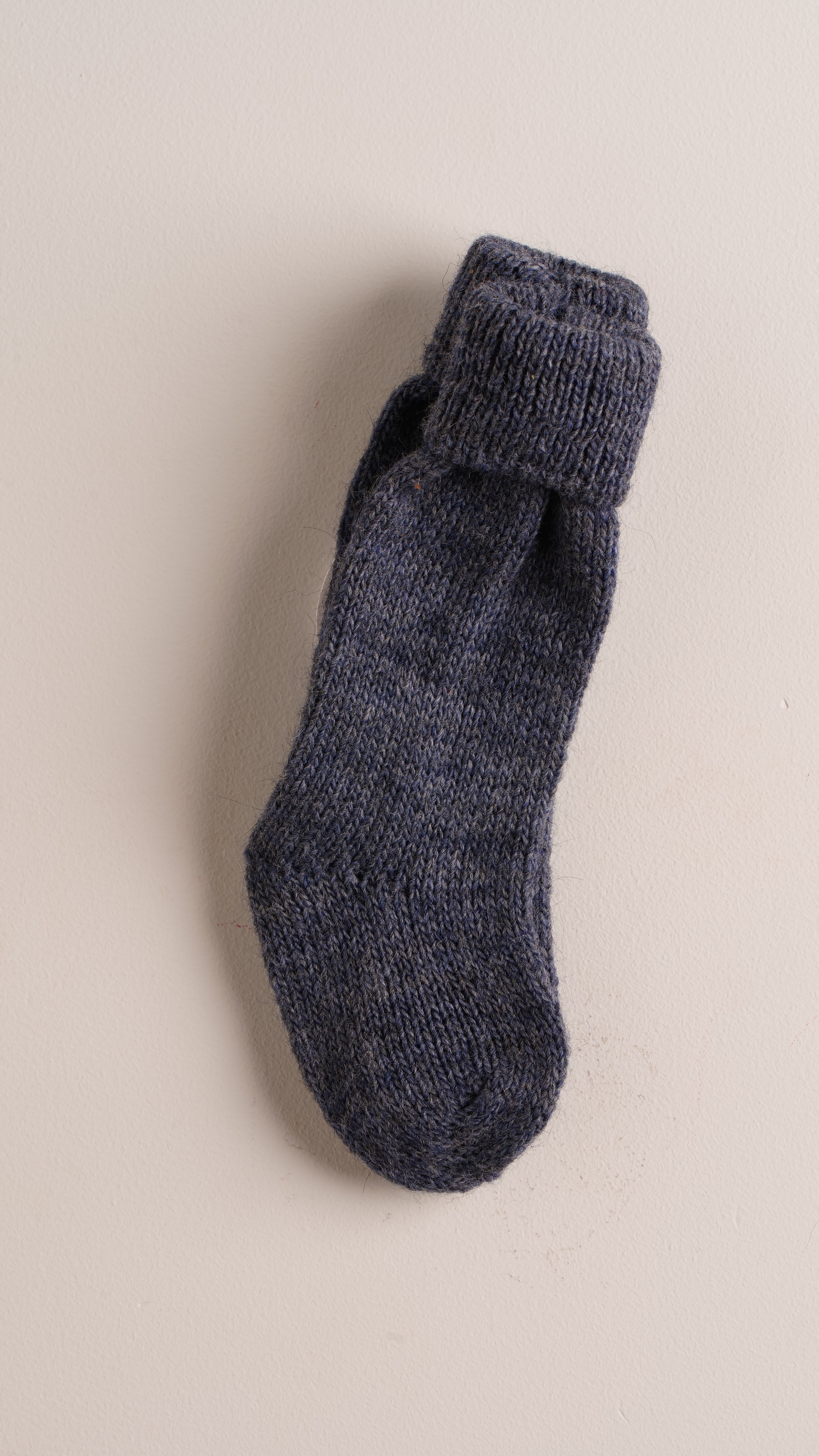 Mebi calzini bambino blu navy caldi in lana e alpaca
