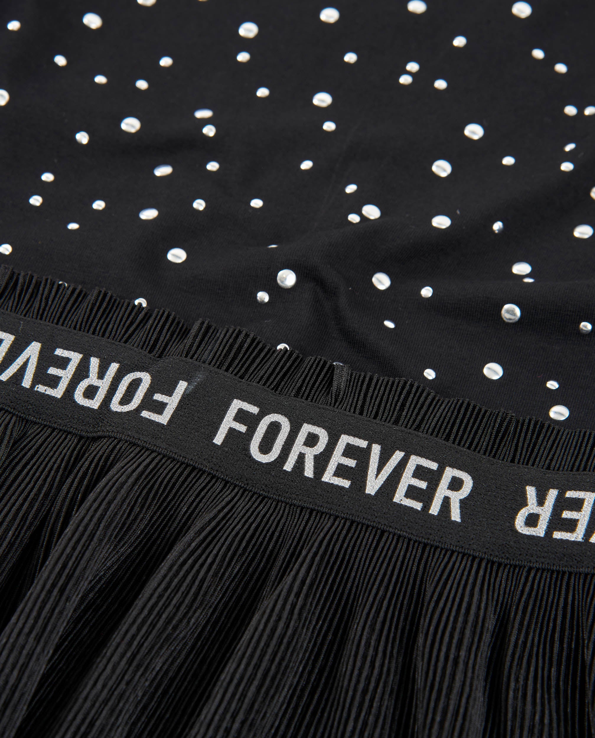 Tuc Tuc vestito bimba nero con strass Forever