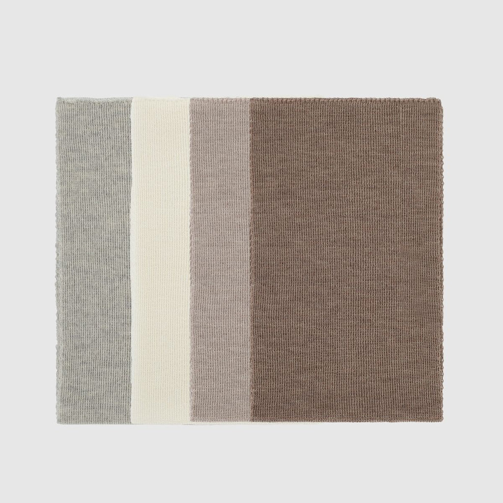 Kico Label Sciarpa in Lana Merino Bimbi da 1 Anno Beige