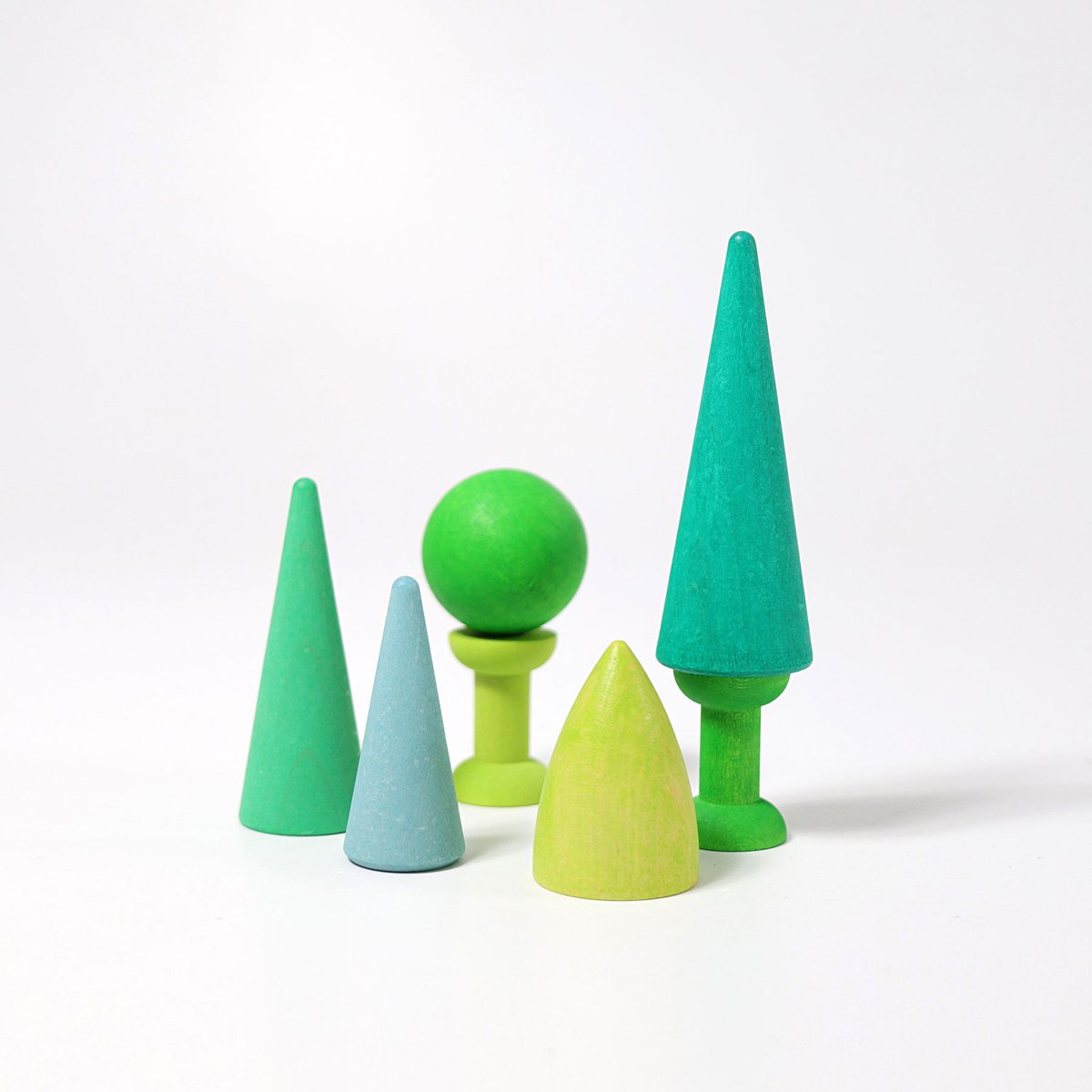 Grimm's Mixed Forest forme legno 7 pezzi verde