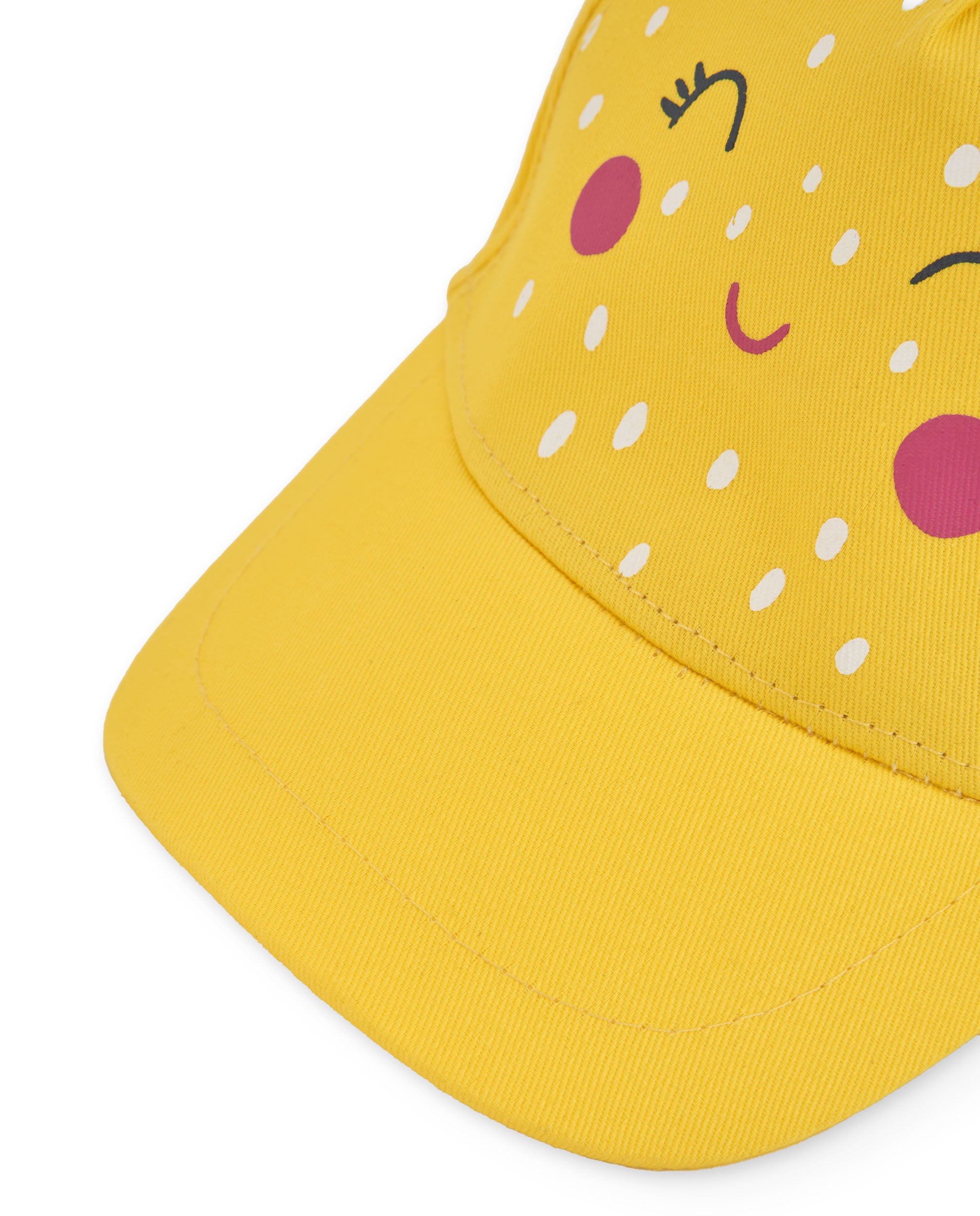 Tuc Tuc cappellino bambina giallo foglie visiera sole
