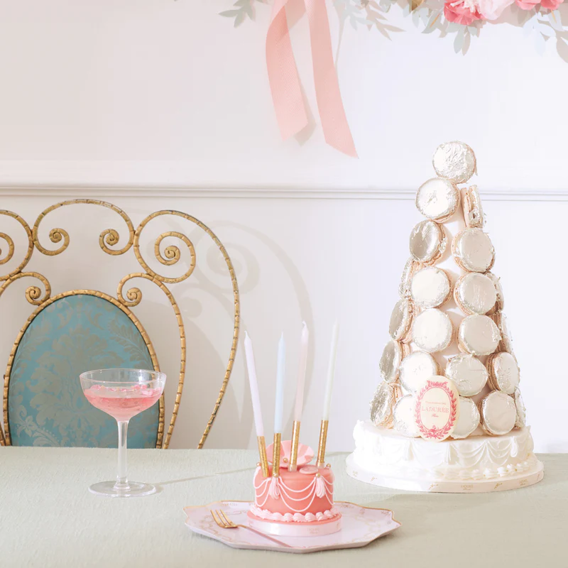 Meri Meri Ladurée Paris candele torta 16 pezzi pastello