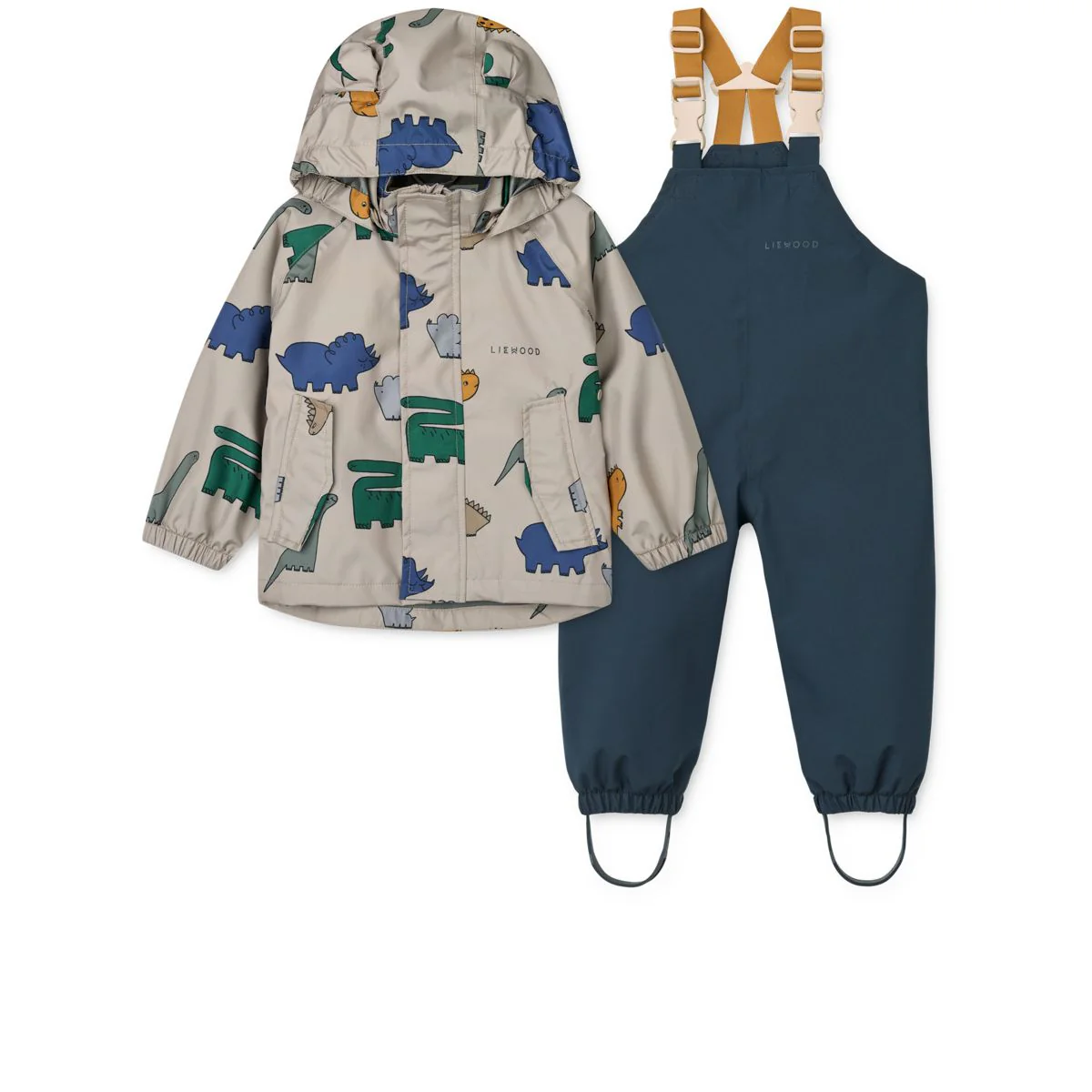 Liewood Dinosaurus completo antipioggia bimbo 1-4 anni