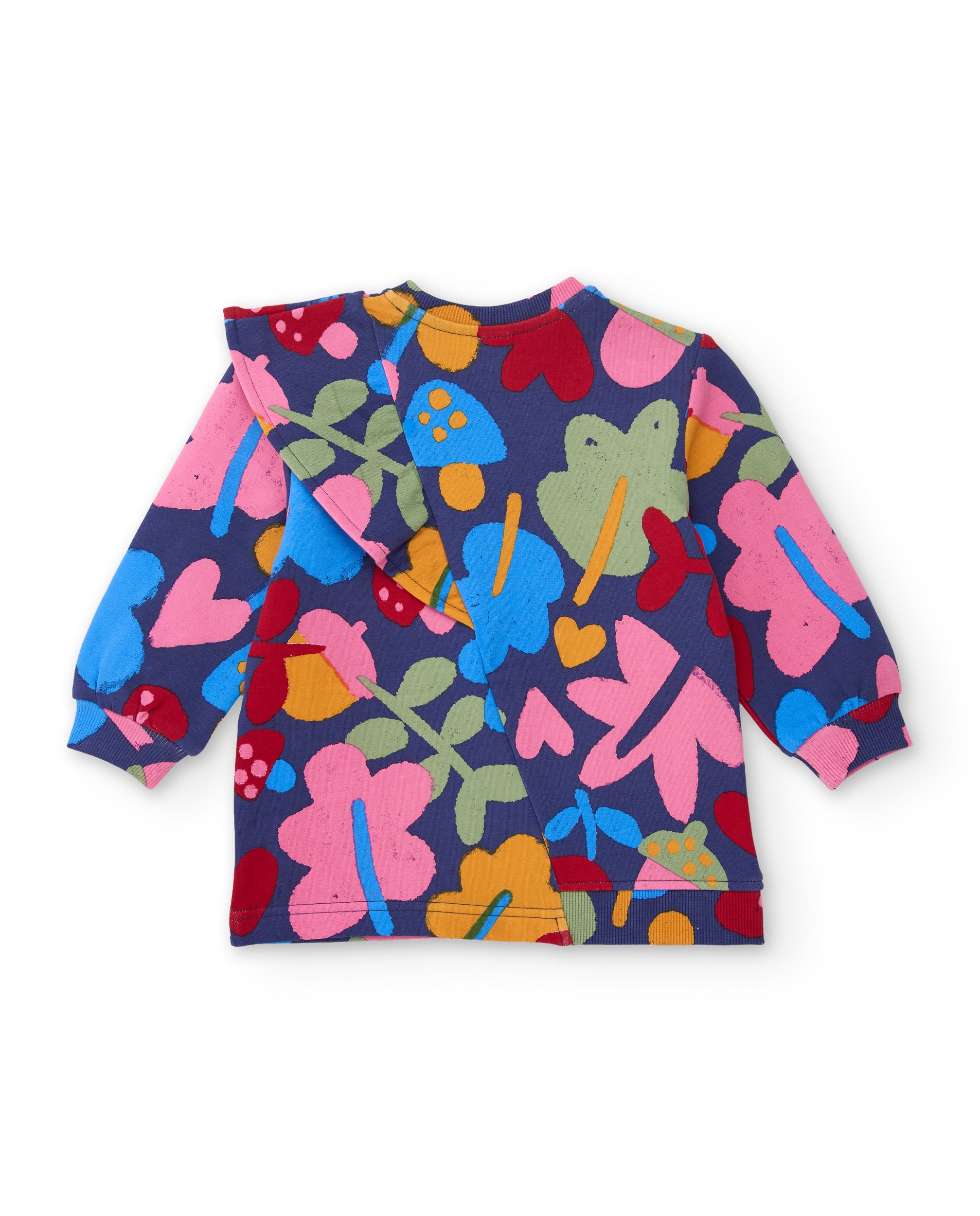 Tuc tuc Good Wood vestito felpato fiori multicolor
