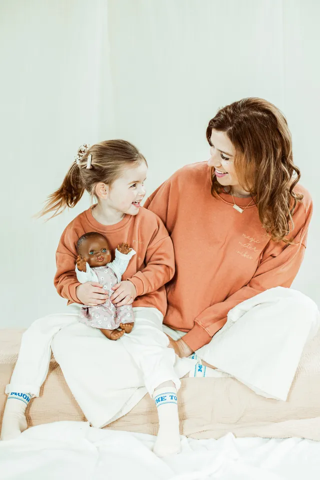 Ella and Rapha Meter felpa terracotta taglia unica cotone
