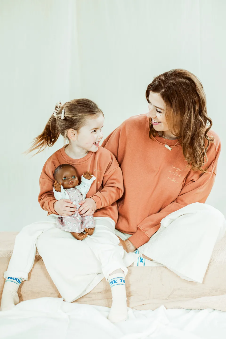 Ella and Rapha Meter felpa terracotta taglia unica cotone