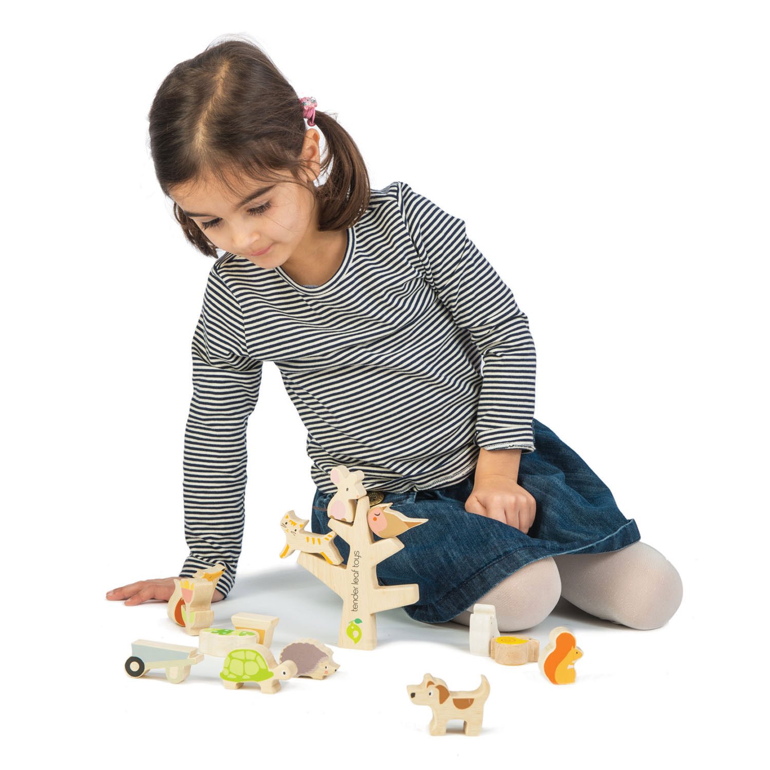 Tender Leaf Stacking Garden Friends gioco equilibrio legno