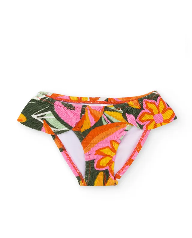 Tuc tuc slip mare bambina arancio fiori volant