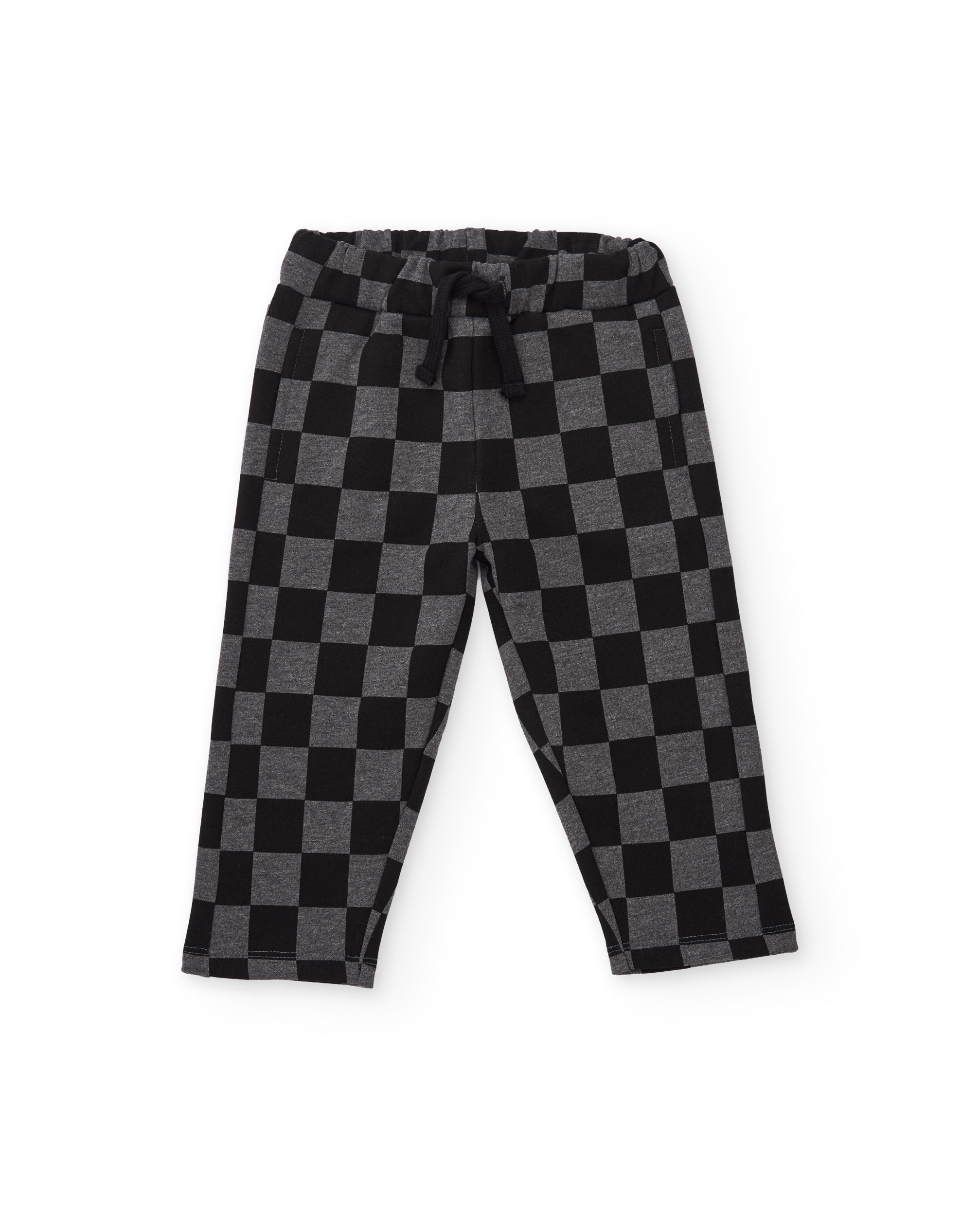 Tuc tuc pantaloni felpa bambino neri geometrici