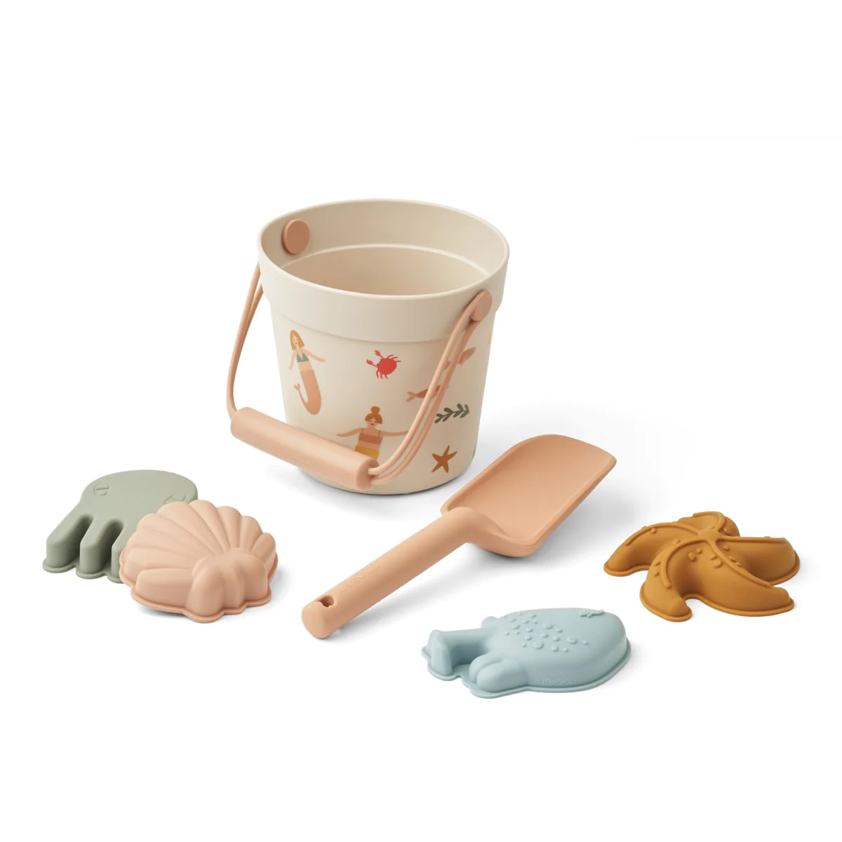 Liewood Dante set spiaggia Mermaid in silicone 6 pezzi