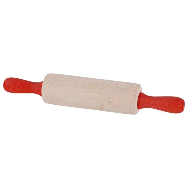 Goki mattarello legno manici rossi 21 cm bambini