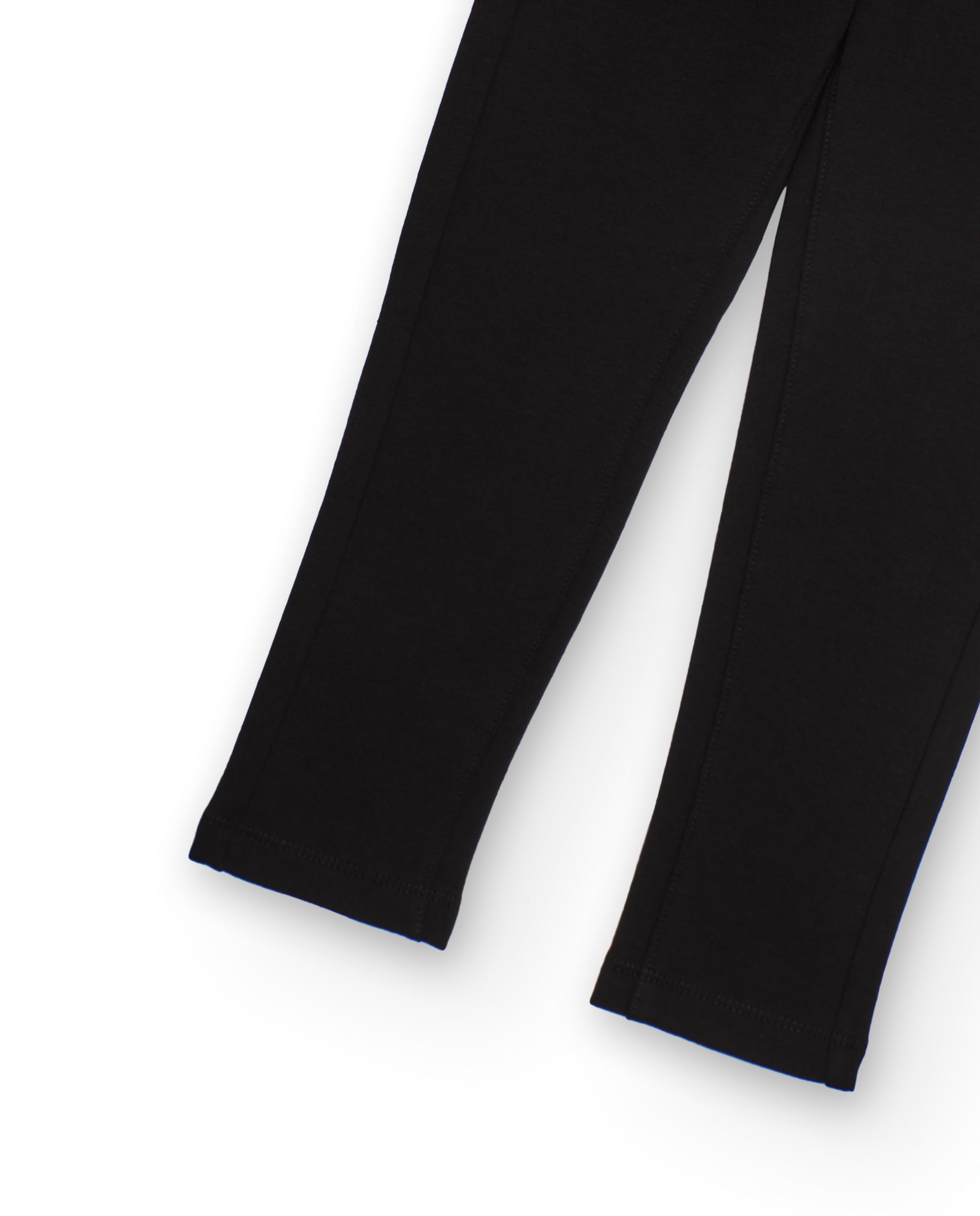 Tuc tuc Basic's leggings bambina neri felpati elastico