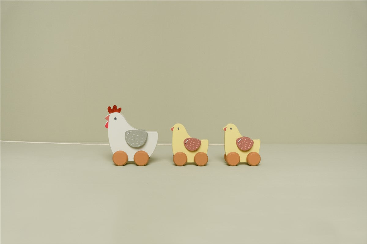 Little Dutch Little Farm Trainabile Pulcini Legno