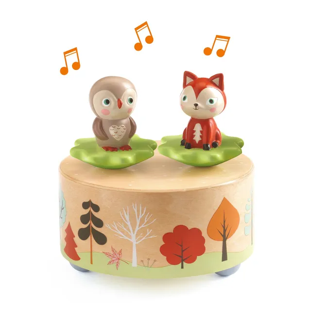 Djeco Melody of the Woods carillon gufo e volpe