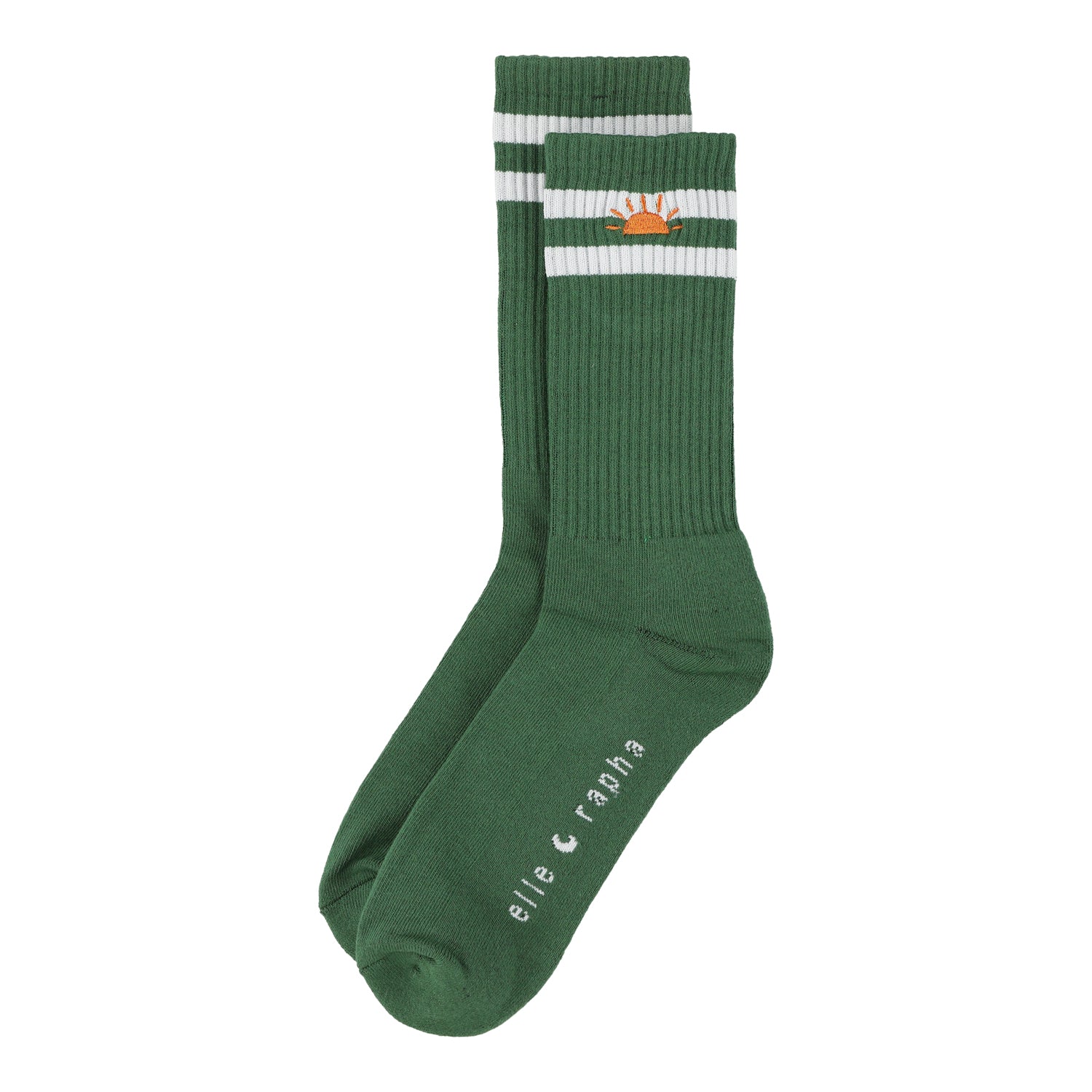 Ella and Rapha Green Grass calzini verdi unisex