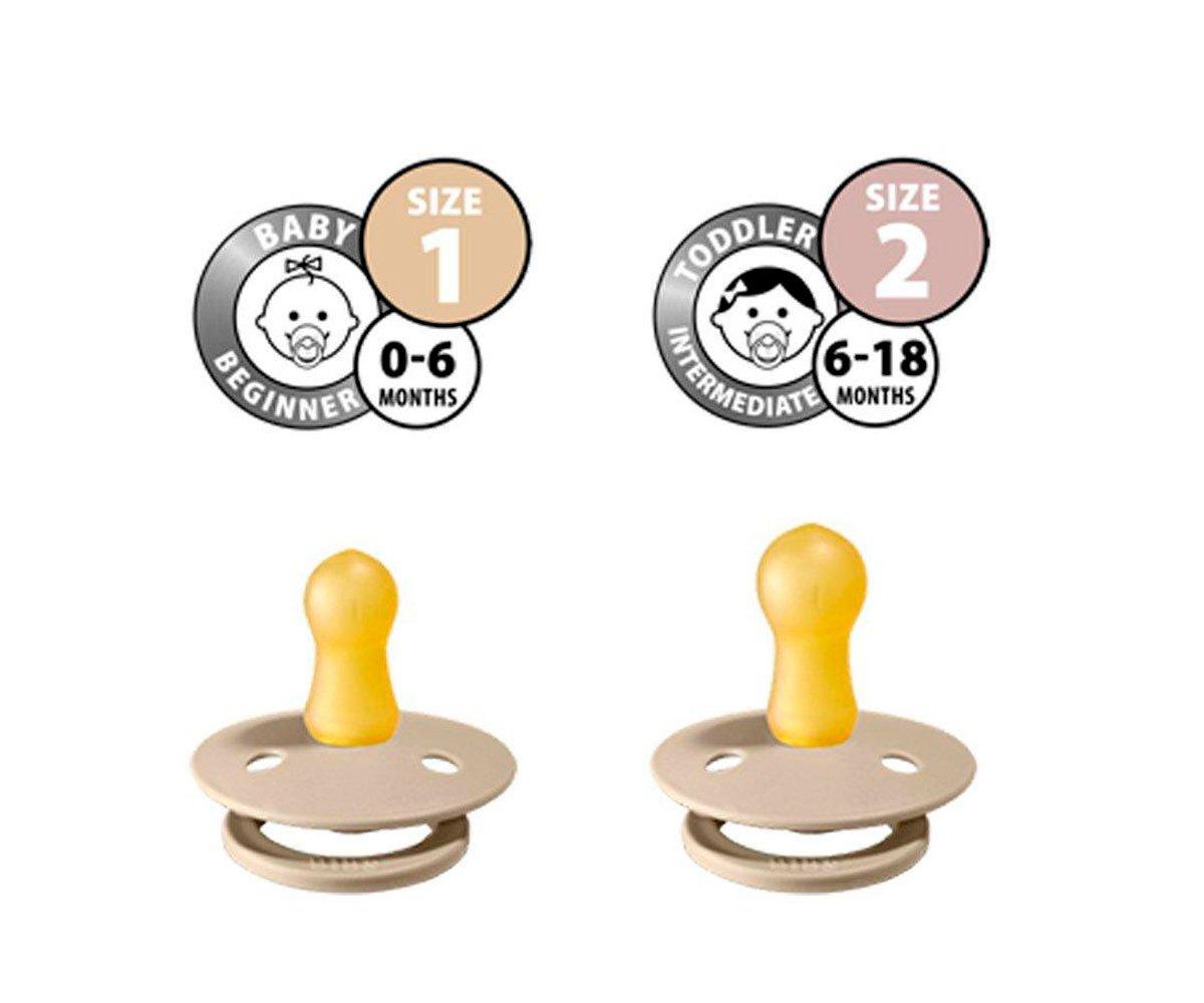 BIBS Round Avorio Salvia Ciucci Caucciù 2 Pezzi