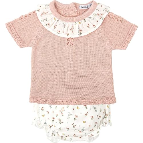 Babidu completo neonata ranetta e maglia rosa 24 mesi cotone