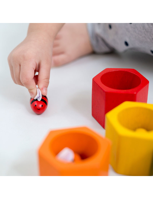 Plan Toys Beehives gioco in legno alveare colori
