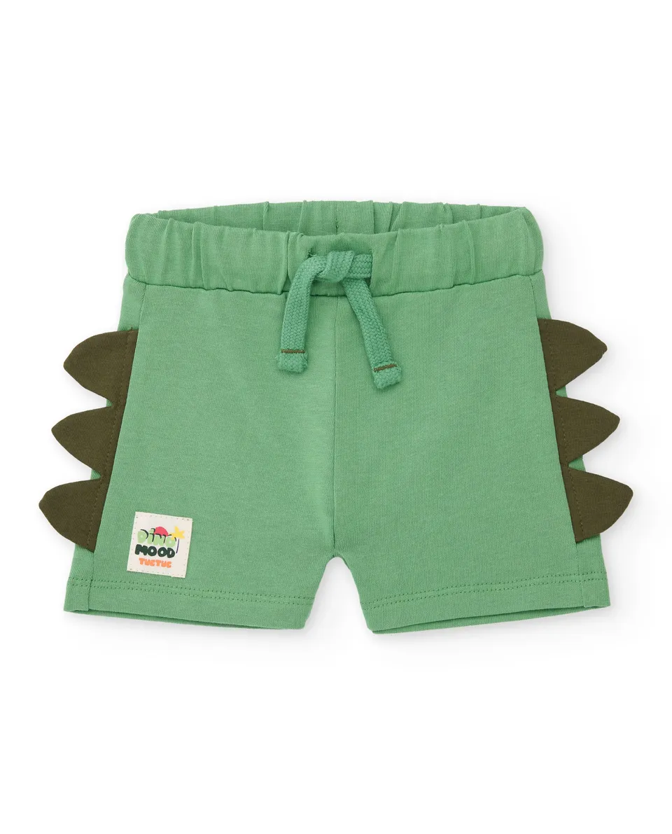 Tuc Tuc bermuda bimbo verde dinosauro elastico