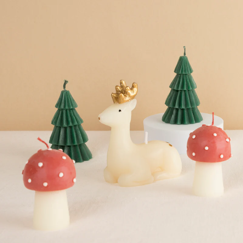 Meri Meri Winter Woodland candele Natale 5 pezzi