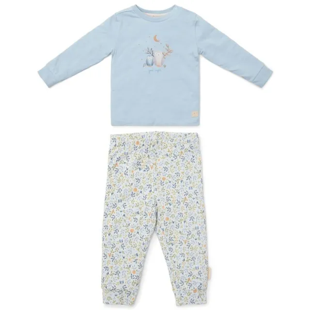 Little Dutch Forest Friends pigiama bimbo blu 2 pezzi bio