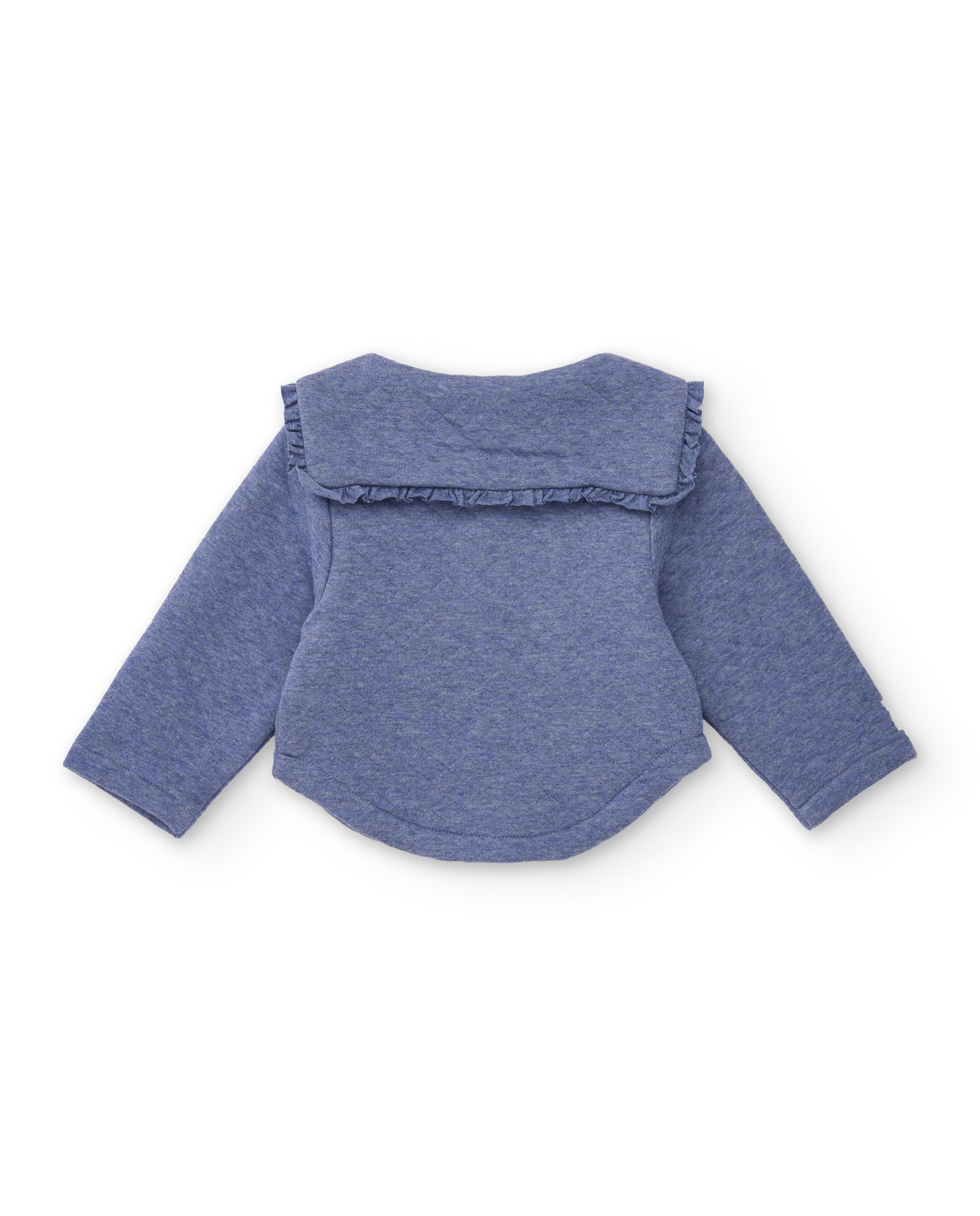 Tuc Tuc Sweet Dog cardigan neonata azzurro collo volant