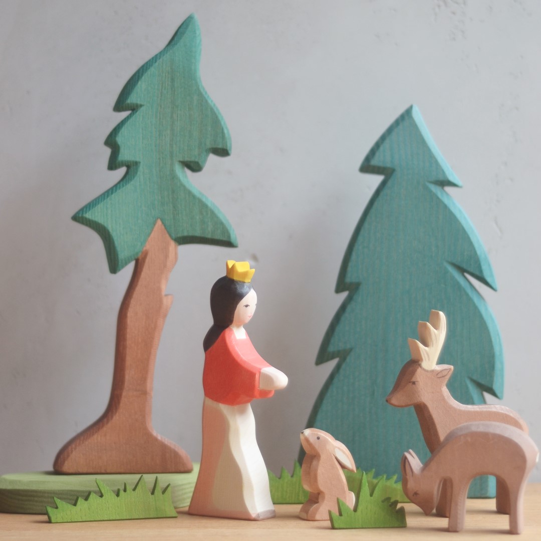Ostheimer Biancaneve Figura in Legno 15 cm