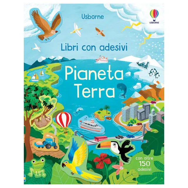 Usborne Pianeta Terra libro con adesivi 3 anni brossura