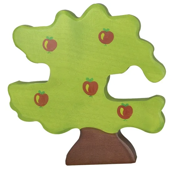 Holztiger Melo per Uccelli Figura Legno Fatto a Mano