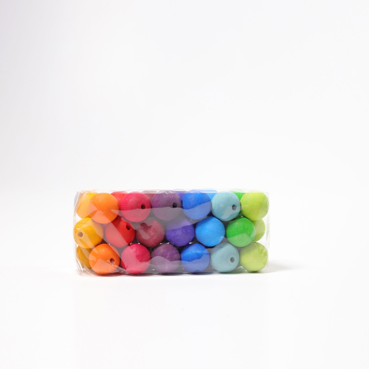 Grimm’s Perle Arcobaleno grandi perle legno 36 pezzi