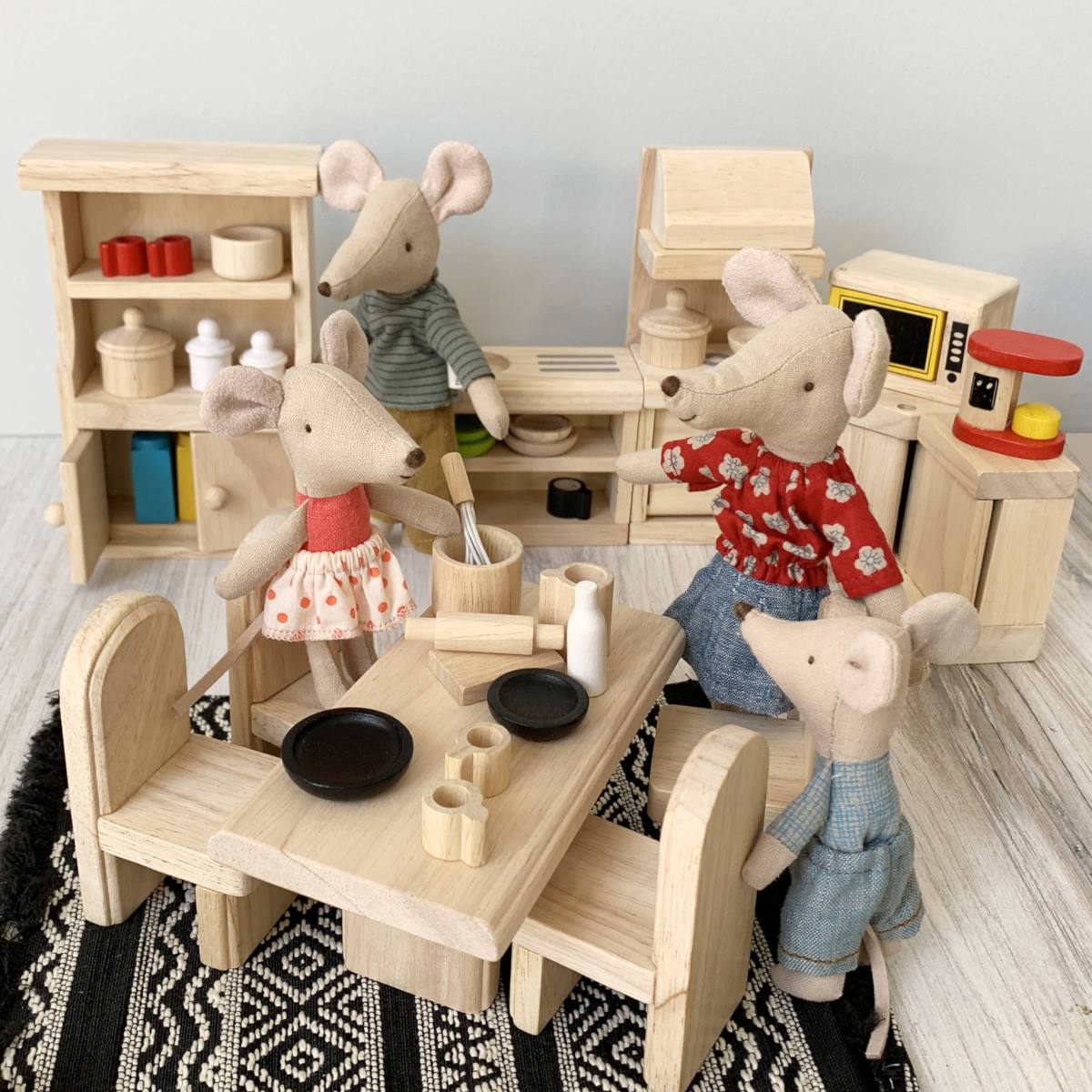 Plan Toys Camera arredi casa bambole legno gomma