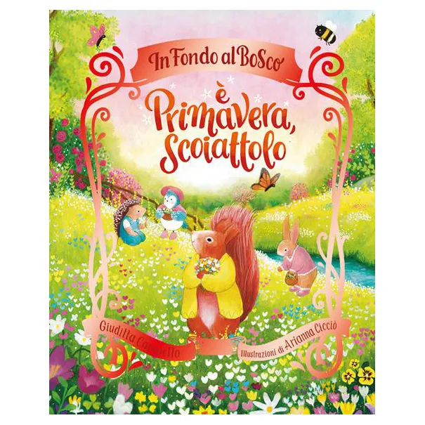 Emme Edizioni È primavera Scoiattolo libro cartonato rima 3 anni