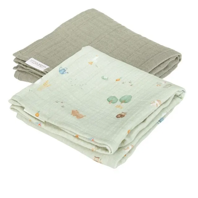 Little Dutch Piccola Fattoria Mussole Cotone 70x70