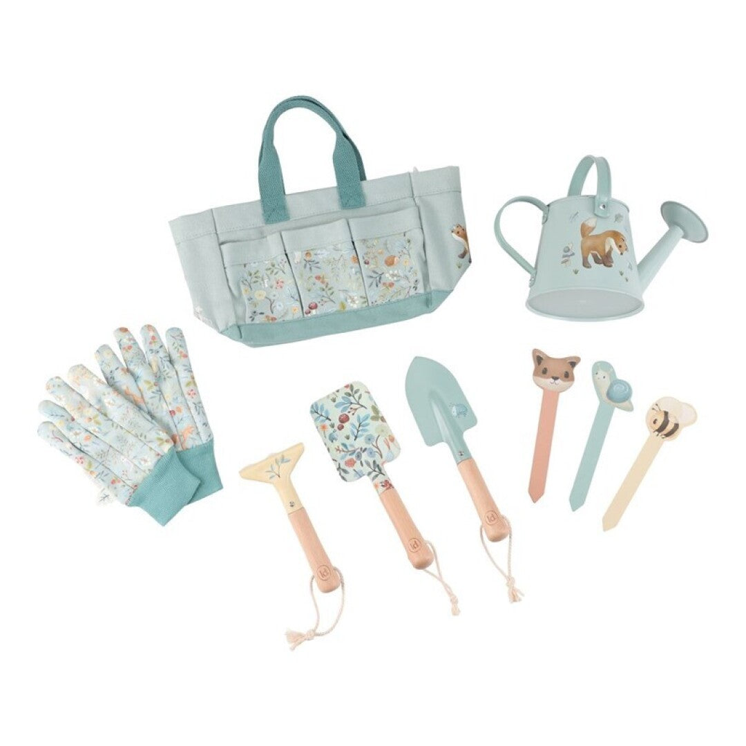 Little Dutch Forest Friends set giardinaggio bambini 10 pezzi legno