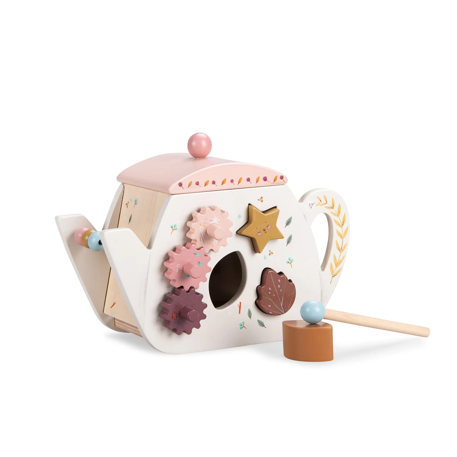 Moulin Roty Après la Pluie teiera attività legno 21 cm