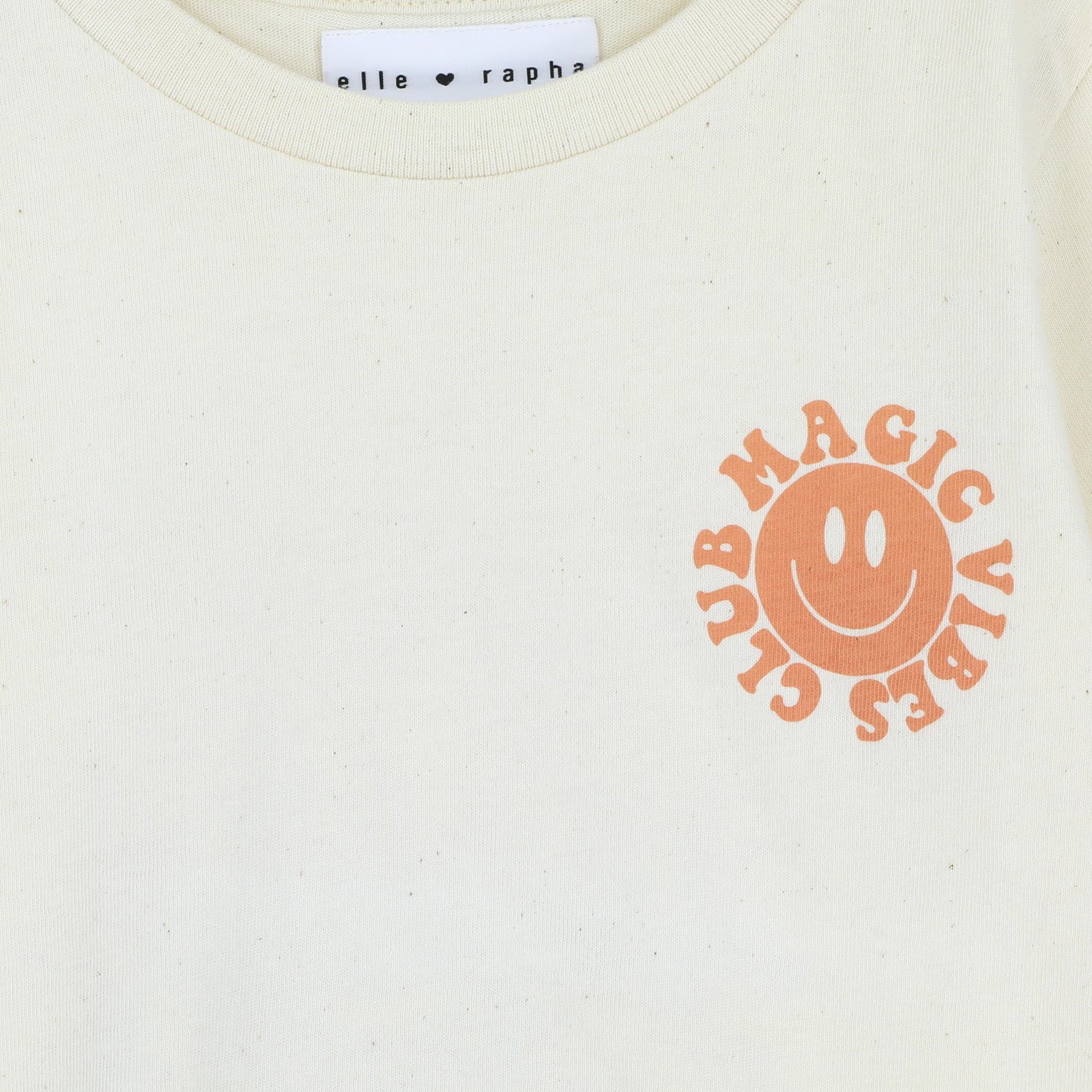 Ella and Rapha Magic Vibes Club t-shirt beige 3-4 anni cotone