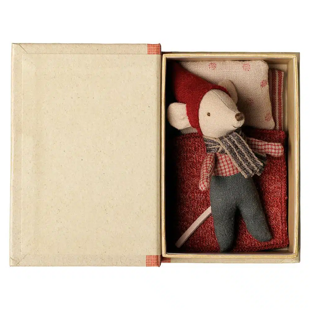 Maileg Topo Baby Natale nel Libro pupazzo 11 cm