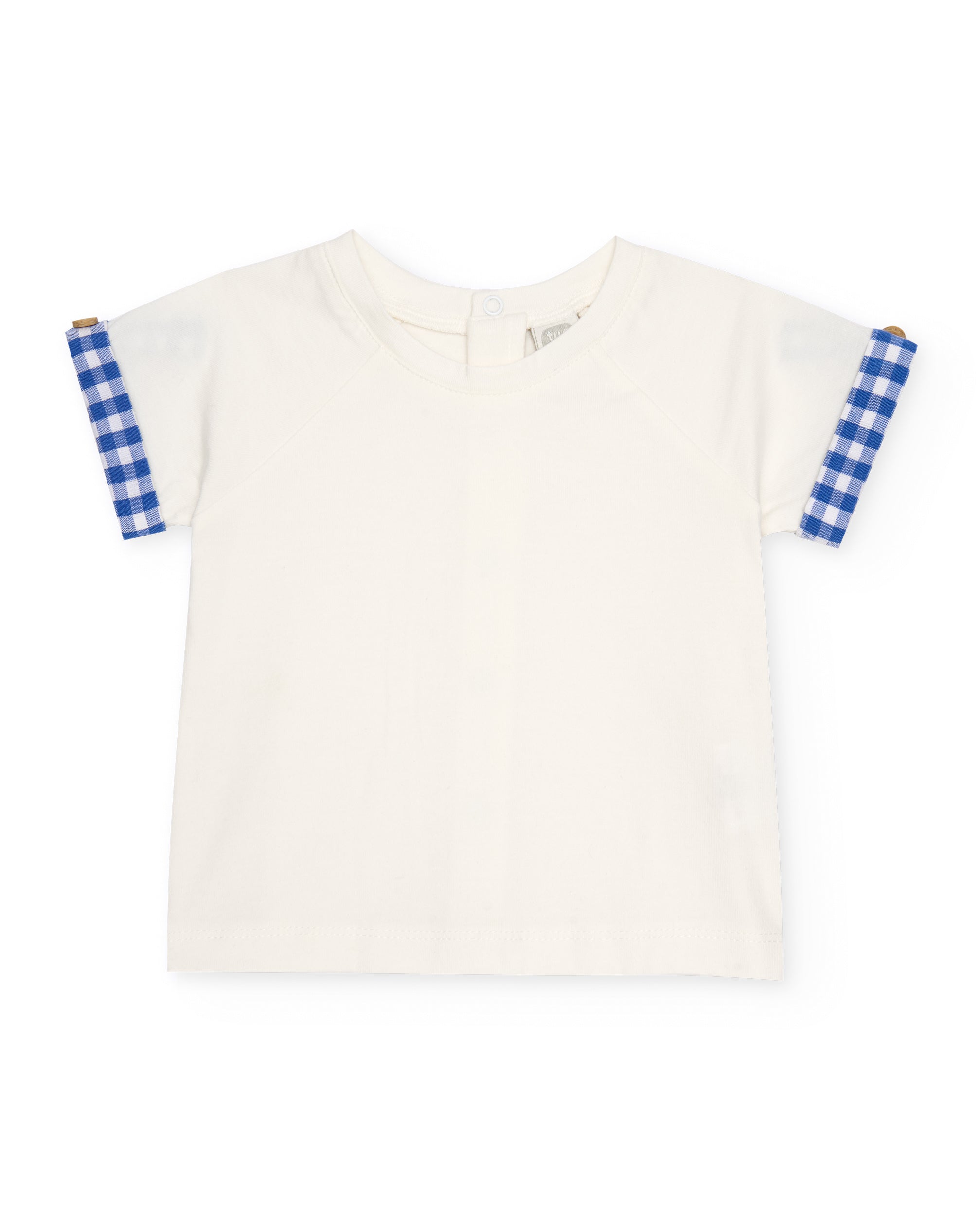 Tuc Tuc Completo Neonato 2 Pezzi Vichy Blu