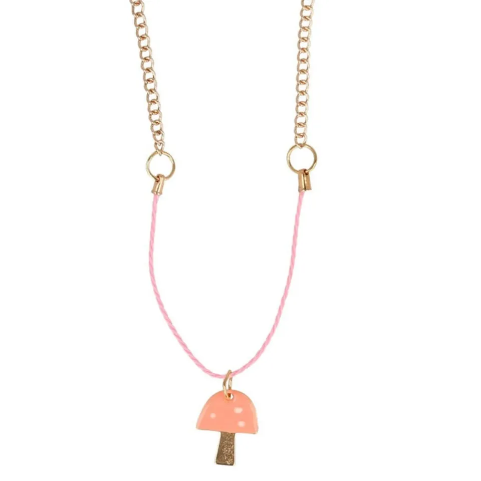 Meri Meri funghetto collana smaltata oro