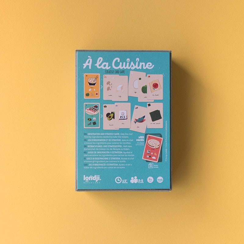 Londji A La Cuisine gioco da tavolo di carte cucina